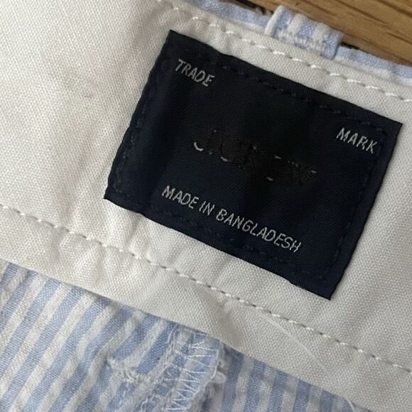 J.CREW 7" Stretch Seersucker Short Size 42 Blue White NEW Preppy Coastal BE493 - Picture 8 of 10